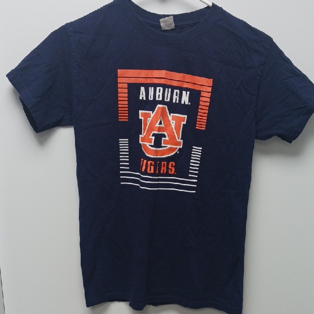 Hanes Navy Auburn Graphic Tee